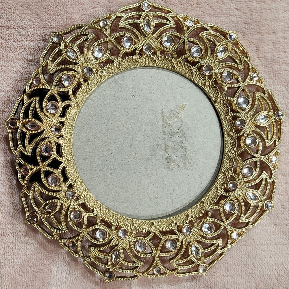 Parisian Home Photo Picture Frame - gold and rose